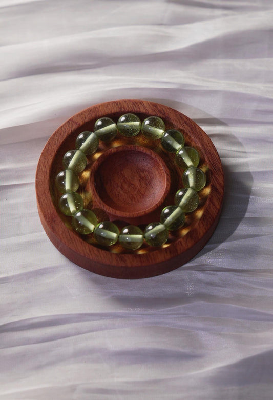 Green Crystal Beaded Bracelet • Natural Gemstone Jewelry • Handmade Healing Energy Bracelet for Balance, Prosperity, Protection & Gift