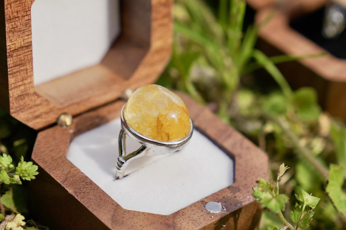 Moonstone Ring • Adjustable 925 Sterling Silver Ring • Natural June Birthstone Jewelry • Healing Crystal Ring • Gift for Her