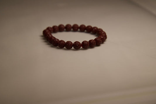 Cinnabar Beaded Bracelet • Hand-Carved Red Crystal Jewelry • Protection & Luck Charm • Feng Shui Beaded Bracelet • Spiritual Healing Gift