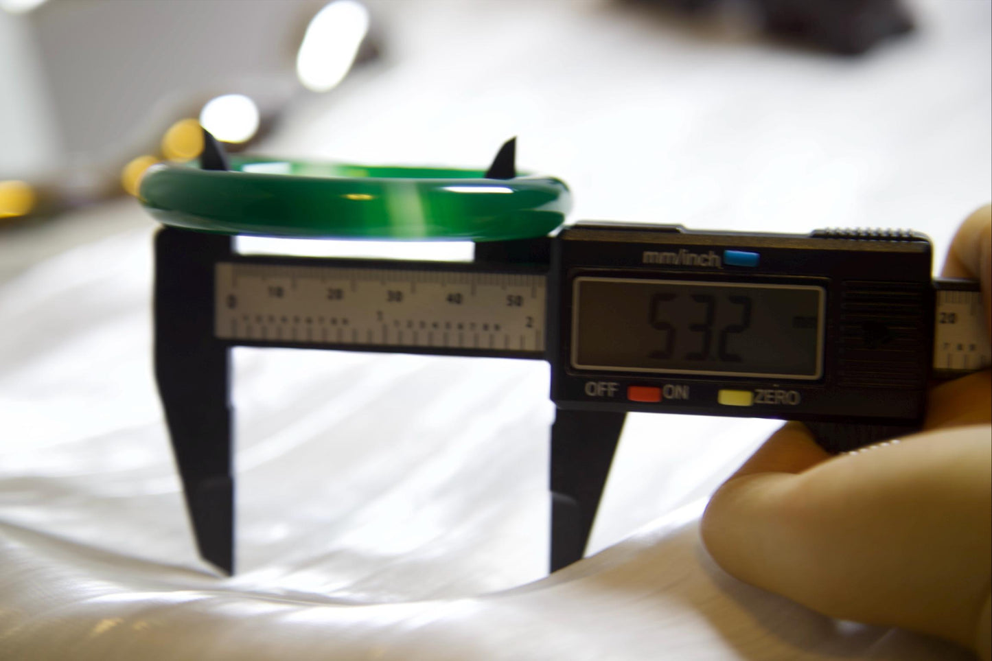 Green Banded Agate Bangle Bracelet: Polished Minimalist Stone Jewelry