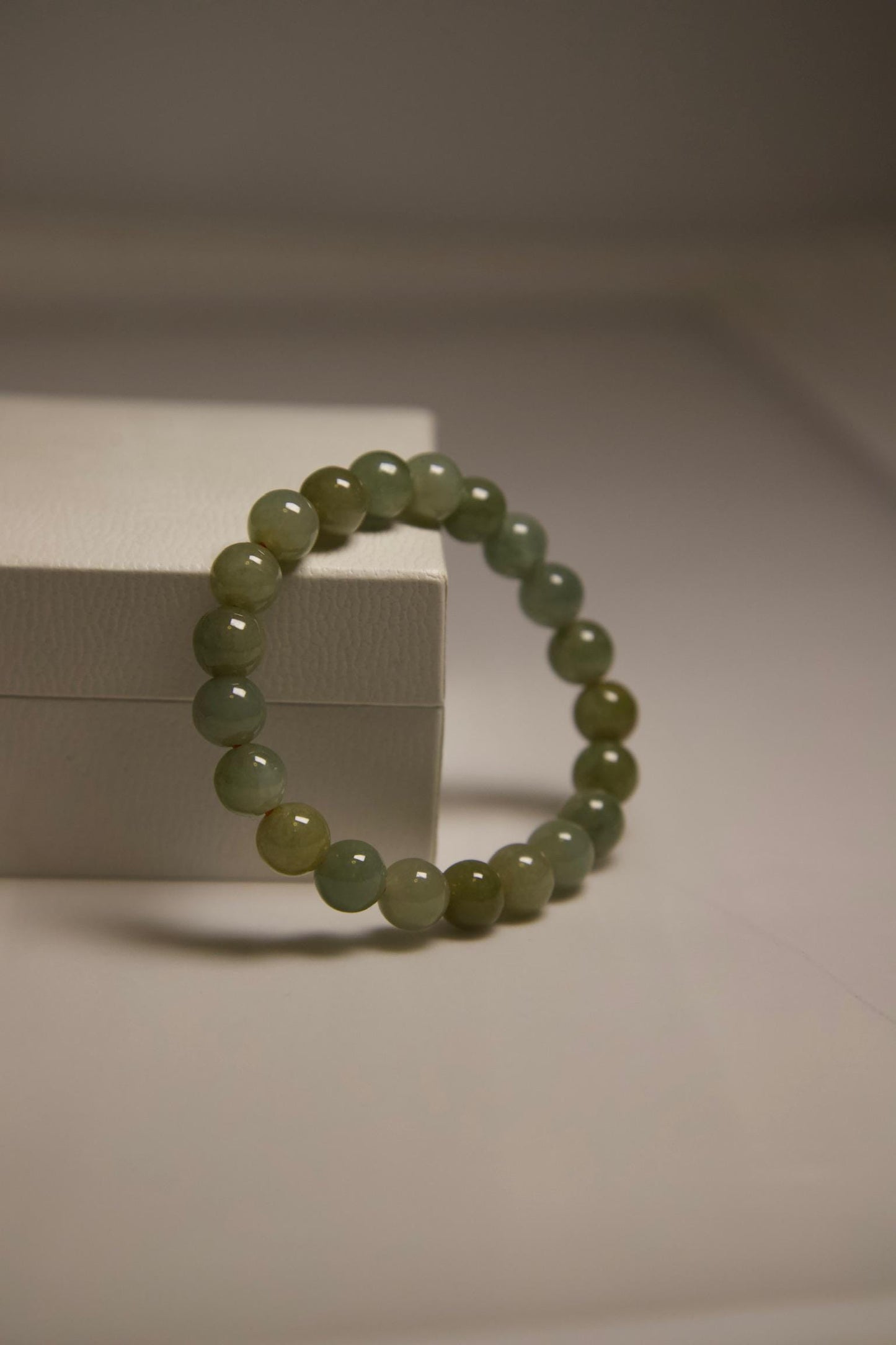 Green Jade Bracelet • Natural Gemstone Beaded Jewelry • Handmade Crystal Bracelet for Luck, Prosperity, Abundance & Healing Energy
