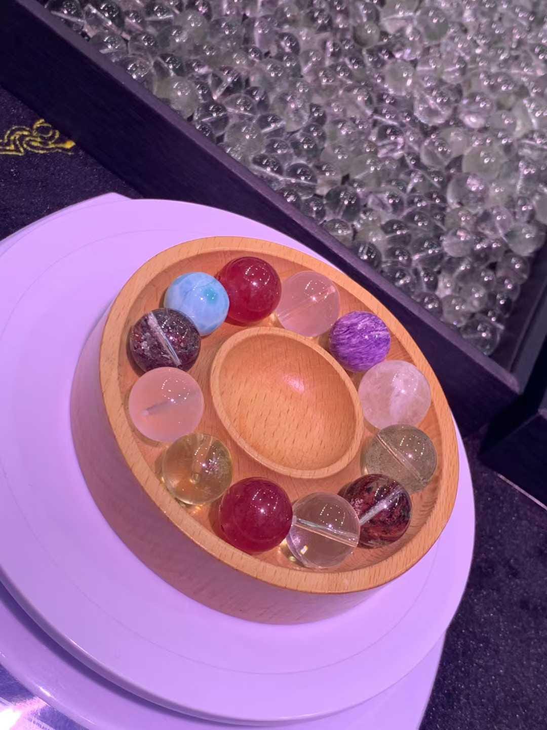 Golden Strawberry Aura Bracelet | Natural Crystal Energy Bracelet | Love, Luck & Vitality Gemstone Jewelry