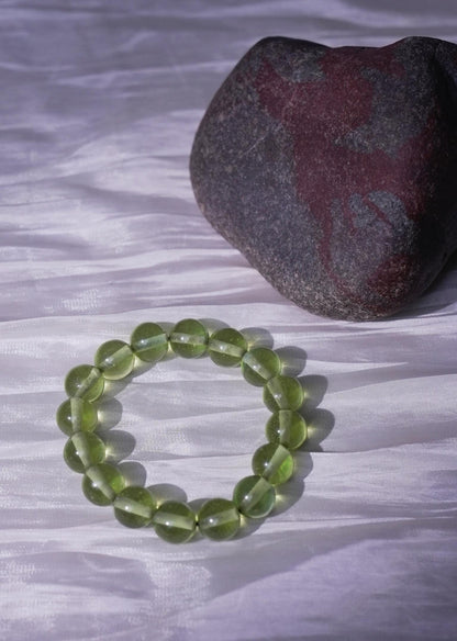 Green Crystal Beaded Bracelet • Natural Gemstone Jewelry • Handmade Healing Energy Bracelet for Balance, Prosperity, Protection & Gift