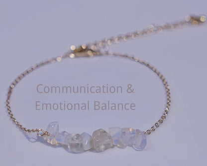 Citrine Crystal Bracelet • Raw Gemstone Jewelry • Natural Healing Stone • Gold Chain Bracelet for Abundance, Joy & Positive Energy