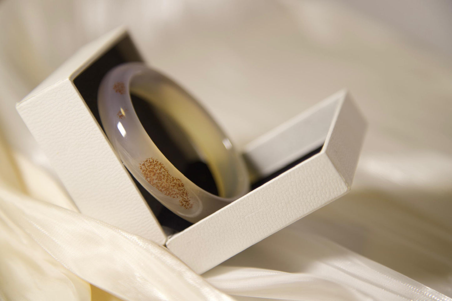 Agate Bangle Bracelet: Earthy Moss Stone, Handmade Jewelry