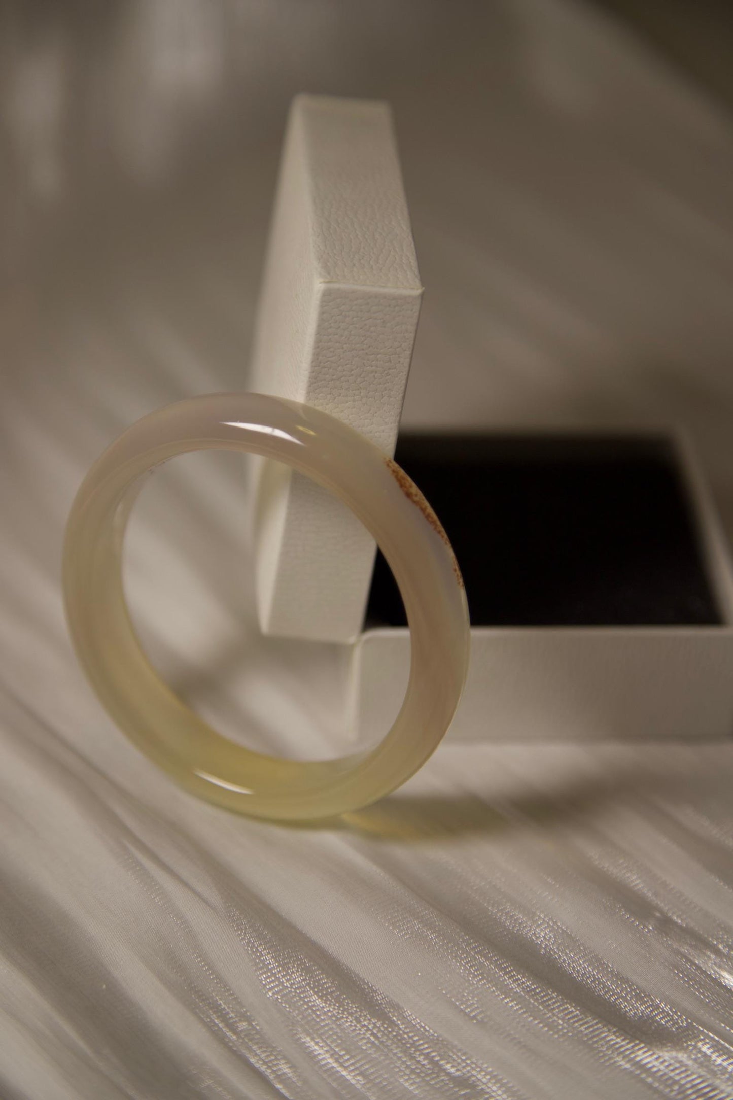 Agate Bangle Bracelet: Earthy Moss Stone, Handmade Jewelry