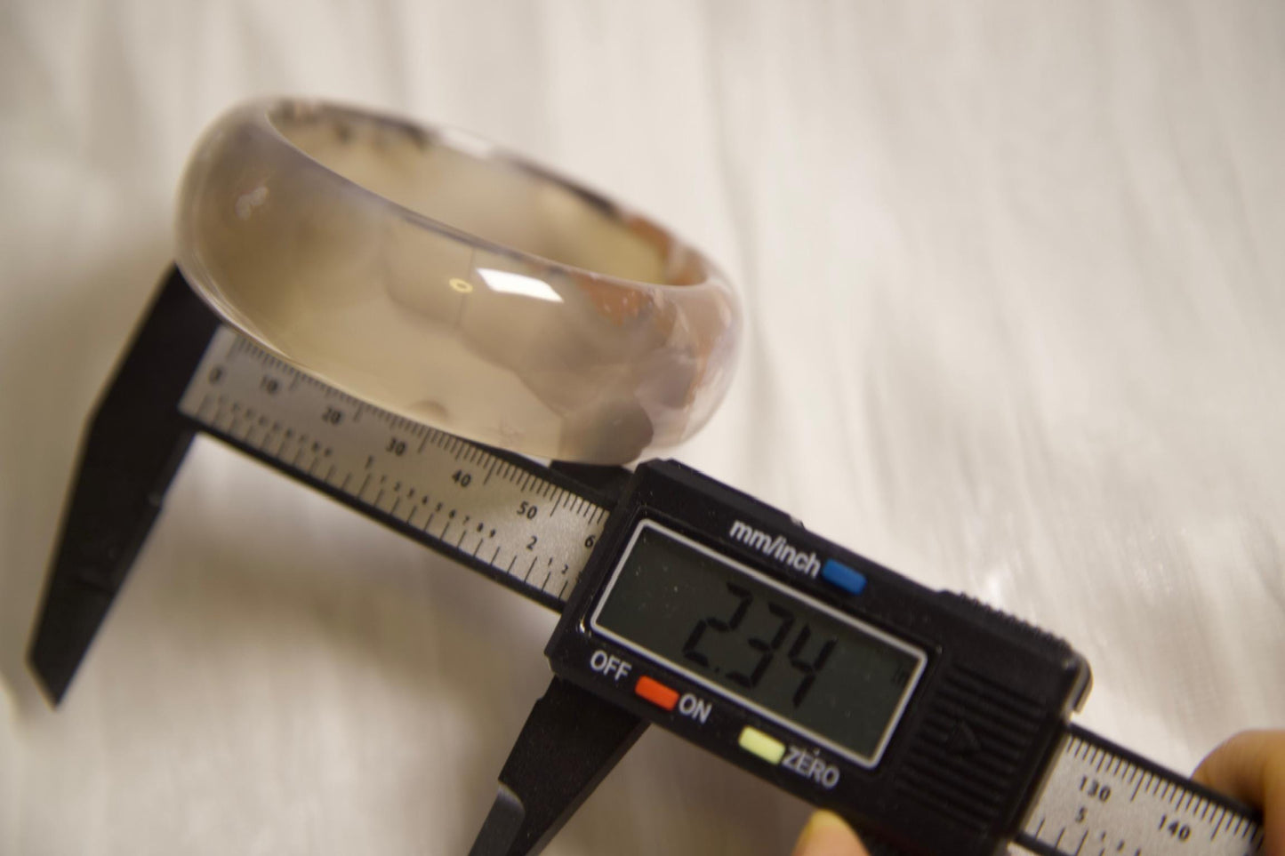 Flower Agate Bangle: Polished Stone Bracelet, Natural Crystal Jewelry