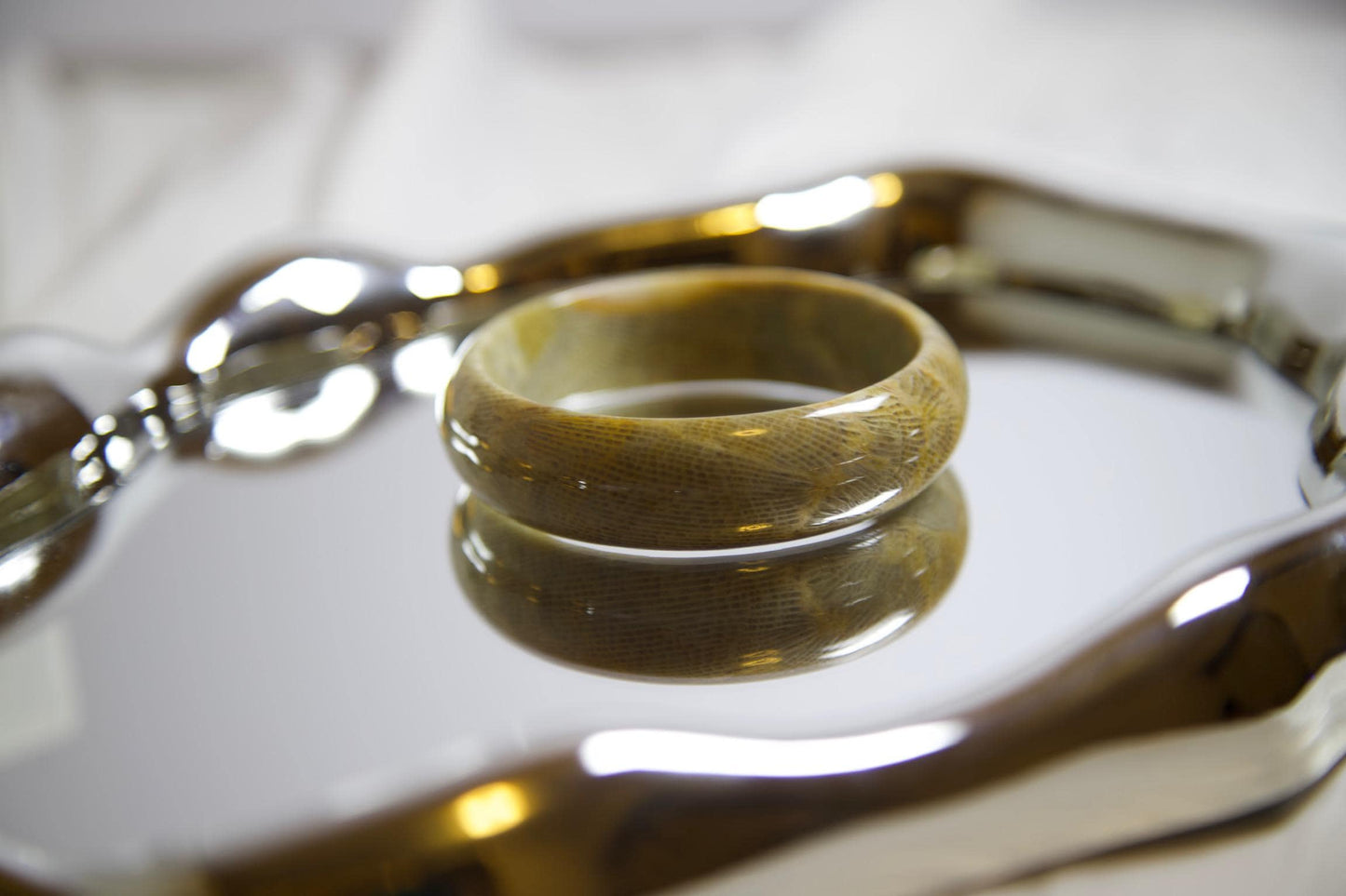 Natural Agate Bangle Bracelet: Earthy Gemstone Jewelry, 2.3" Inner Diameter