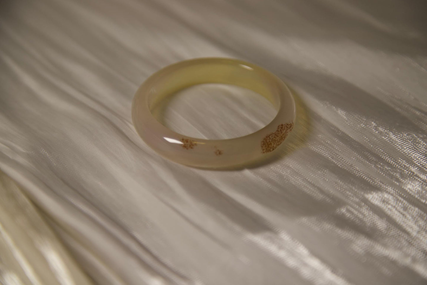 Agate Bangle Bracelet: Earthy Moss Stone, Handmade Jewelry