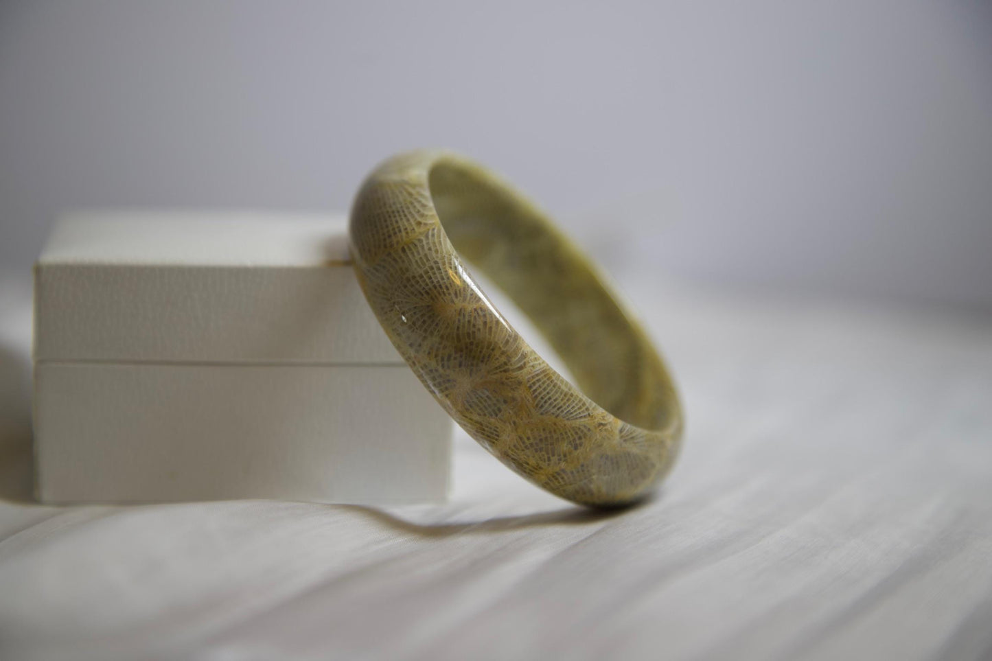 Natural Agate Bangle Bracelet: Earthy Gemstone Jewelry, 2.3" Inner Diameter