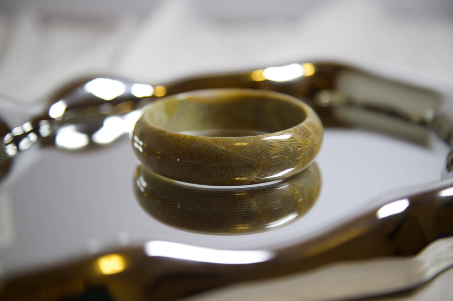 Natural Agate Bangle Bracelet: Earthy Gemstone Jewelry, 2.3" Inner Diameter