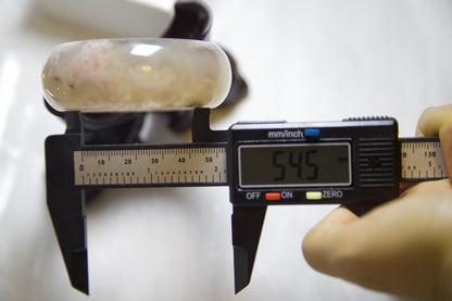 Flower Agate Bangle: Polished Healing Crystal Bracelet, Boho Jewelry