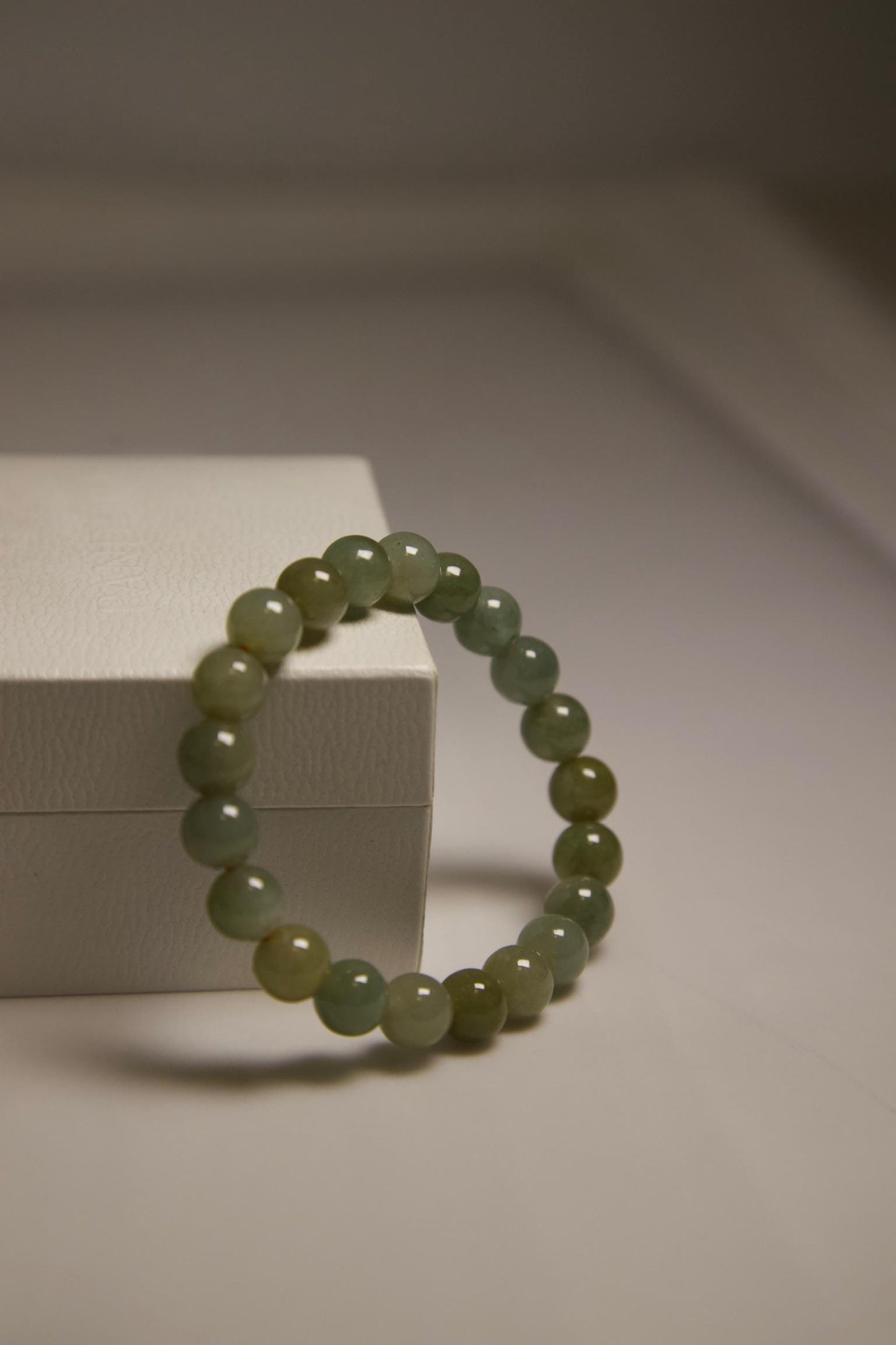 Green Jade Bracelet • Natural Gemstone Beaded Jewelry • Handmade Crystal Bracelet for Luck, Prosperity, Abundance & Healing Energy