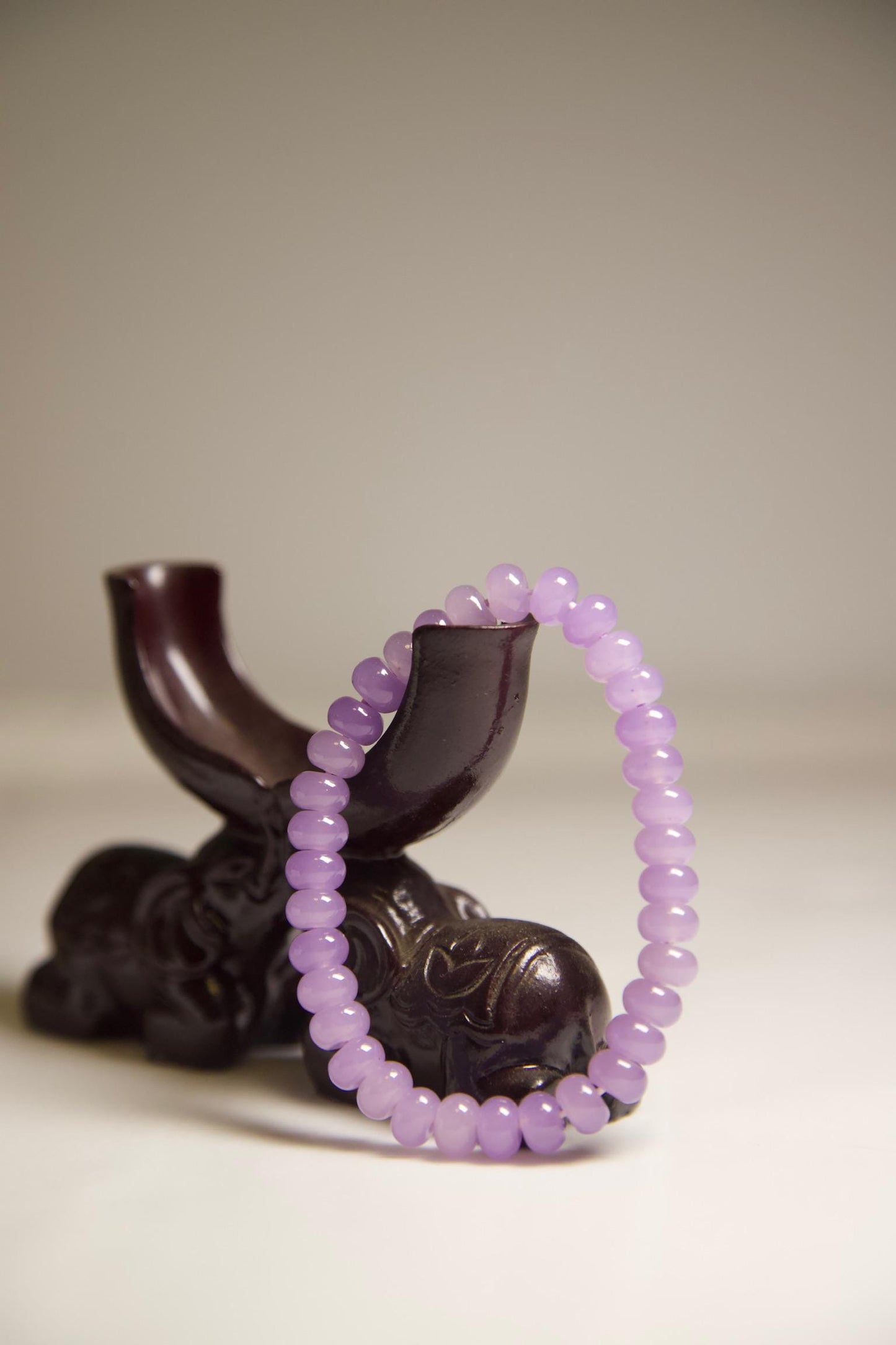 Purple Jade Bracelet • Natural Gemstone Jewelry • Handmade Healing Crystal Beaded Bracelet for Calm, Balance, Spiritual Energy & Gift