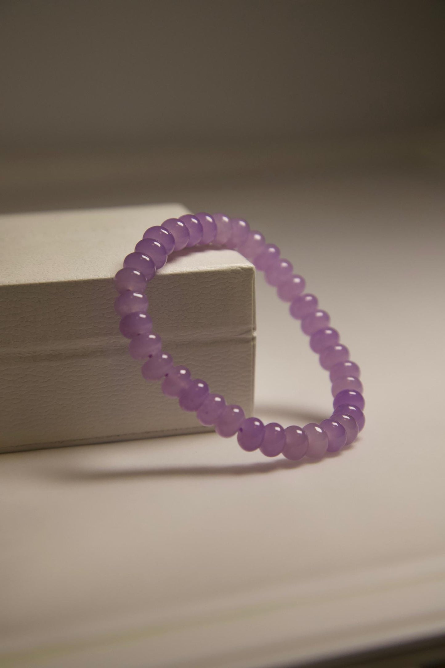 Purple Jade Bracelet • Natural Gemstone Jewelry • Handmade Healing Crystal Beaded Bracelet for Calm, Balance, Spiritual Energy & Gift