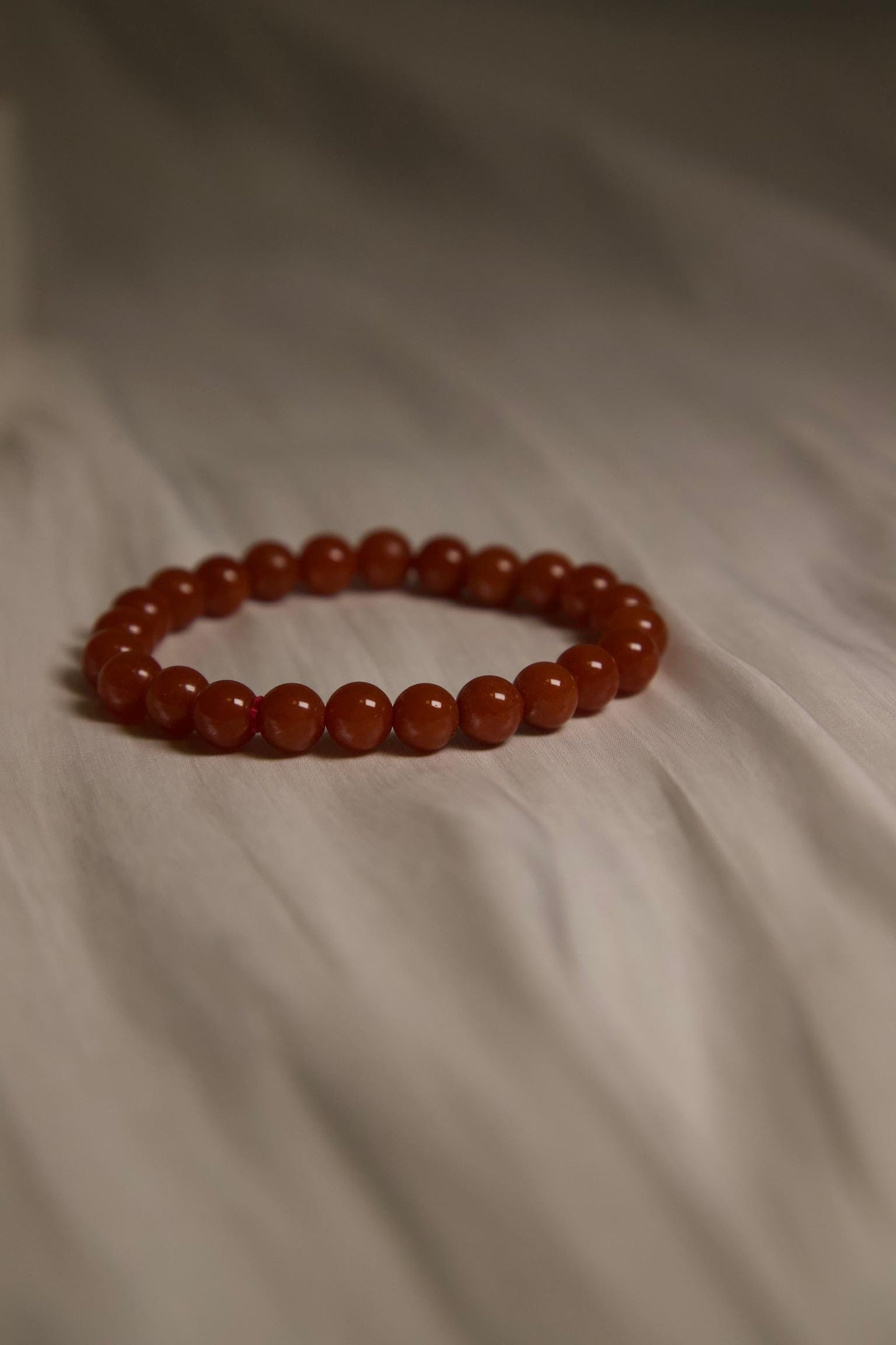 Red Agate Bracelet • Natural Gemstone Beaded Jewelry • Handmade Healing Crystal Bracelet for Grounding, Courage, Protection & Energy Gift