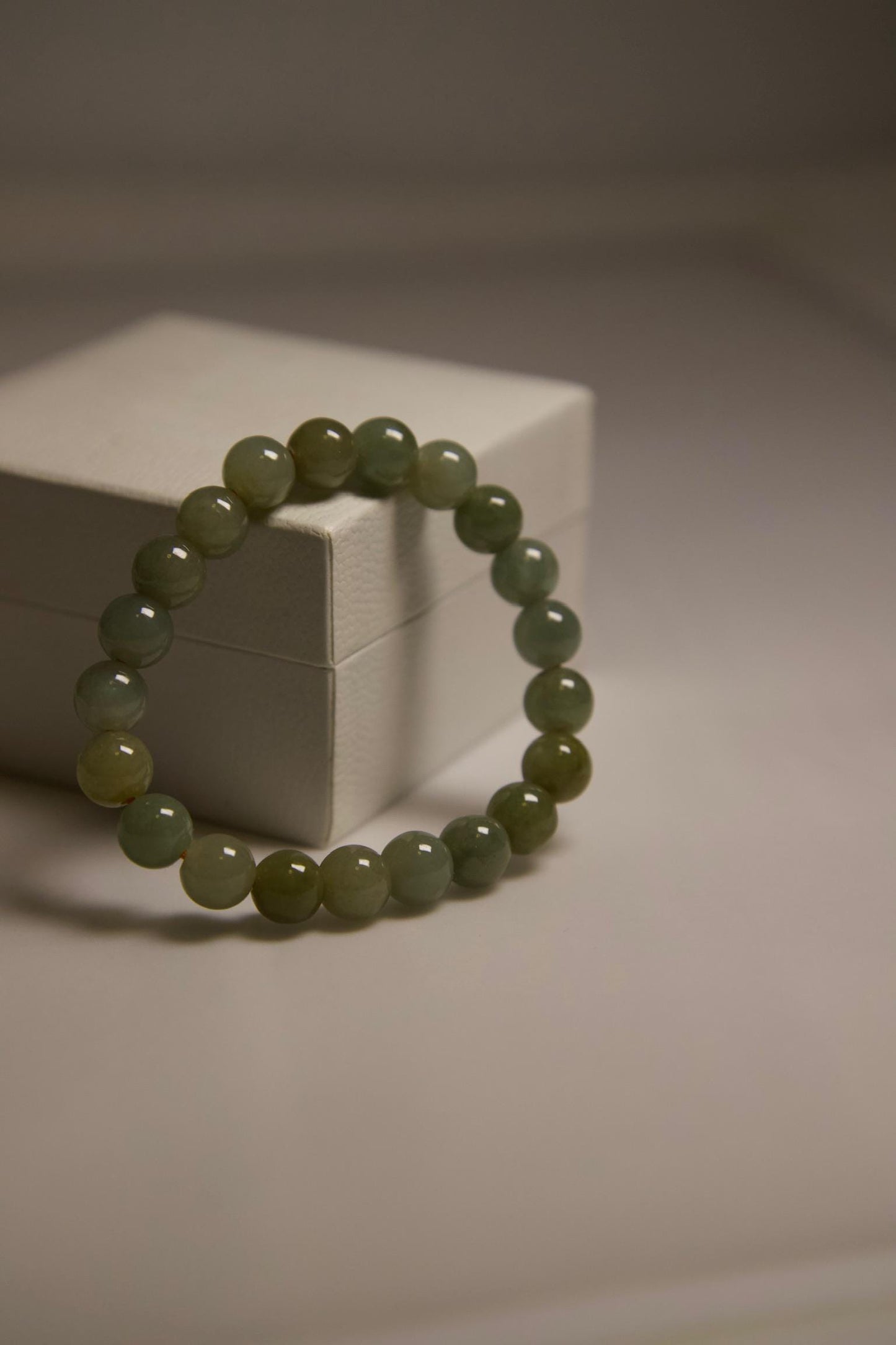 Green Jade Bracelet • Natural Gemstone Beaded Jewelry • Handmade Crystal Bracelet for Luck, Prosperity, Abundance & Healing Energy