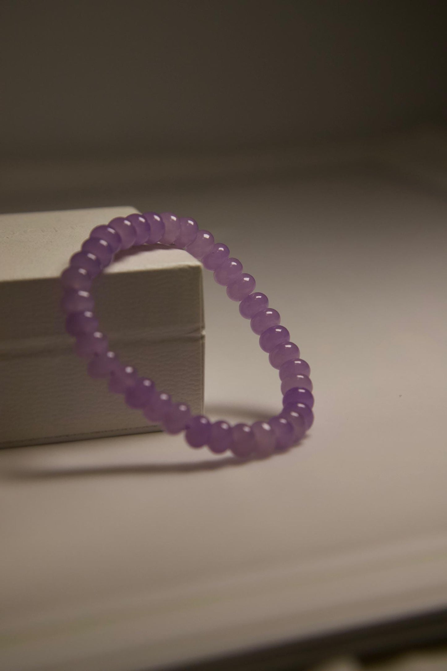 Purple Jade Bracelet • Natural Gemstone Jewelry • Handmade Healing Crystal Beaded Bracelet for Calm, Balance, Spiritual Energy & Gift