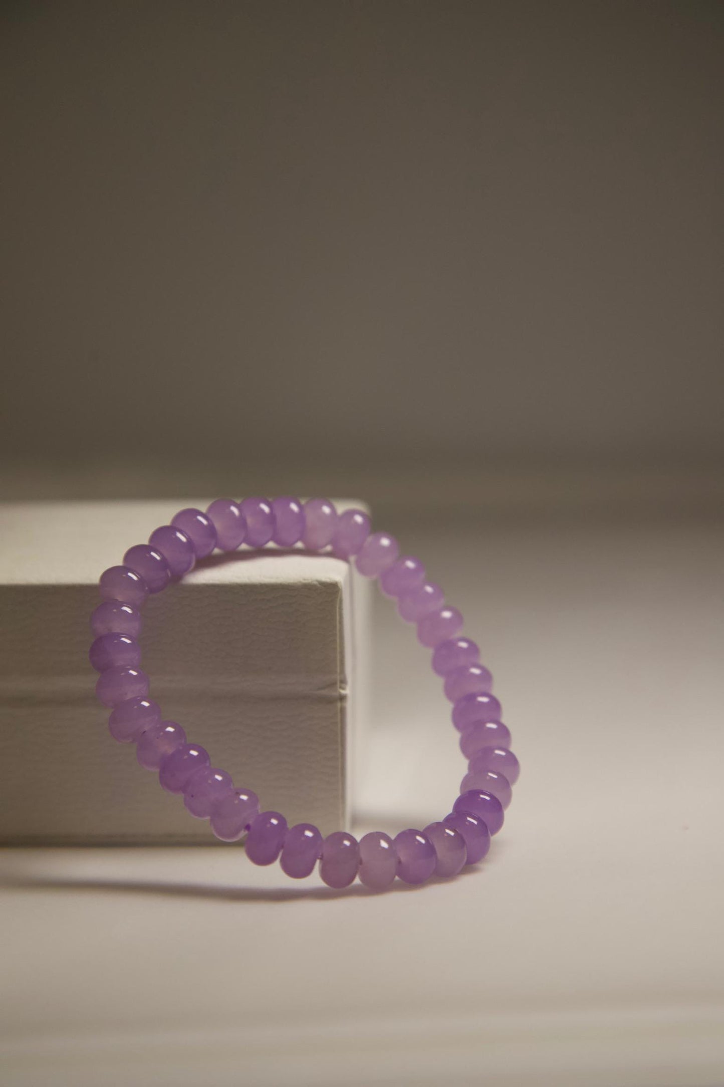 Purple Jade Bracelet • Natural Gemstone Jewelry • Handmade Healing Crystal Beaded Bracelet for Calm, Balance, Spiritual Energy & Gift